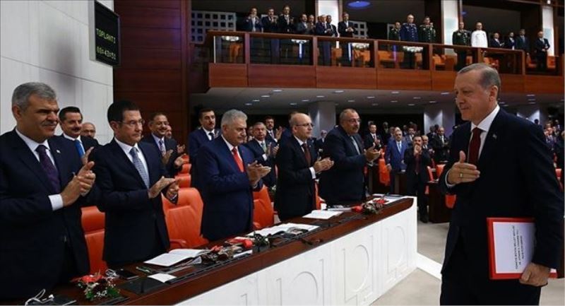 Erdoğan Meclis´te konuştu: Gündem Anayasa değişikliği, Suriye´de güvenli bölge ve vize serbestisi 