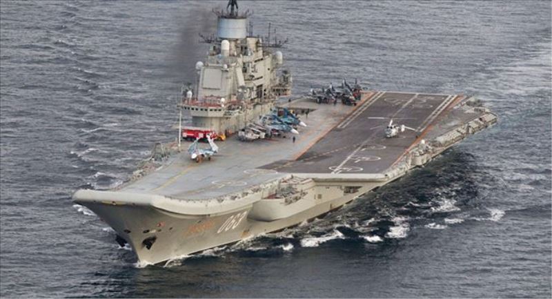 Amiral Kuznetsov uçak gemisi Suriye´de operasyona başladı  