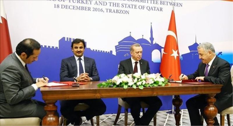 Erdoğan ve Katar Emiri El Tani huzurunda birçok anlaşma imzalandı 