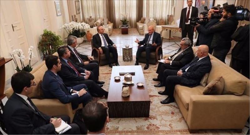 Çavuşoğlu, Lübnan Başbakanı Selam tarafından kabul edildi  