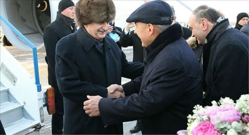 Yıldırım´ı Tataristan´da Cumhurbaşkanı Minnihanov karşıladı 