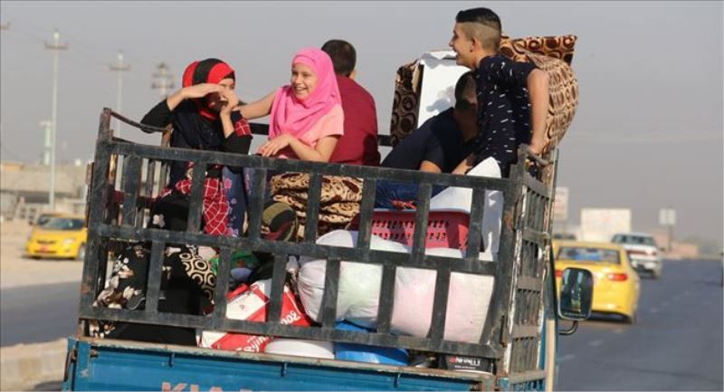 Kerkük´e sığınan 250 aile evlerine döndü  