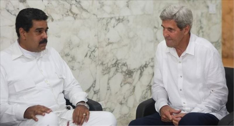 Kerry ve Maduro ilk kez görüştü  