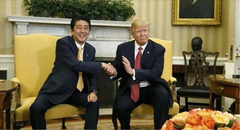 Trump, Japonya Başbakanı Şinzo Abe´yi Beyaz Saray´da ağırladı