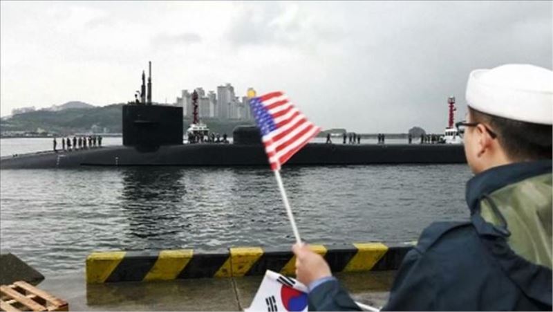  Pyonyang gerilimi tırmandırıyor ABD´ye ait denizaltı Güney Kore´ye vardı