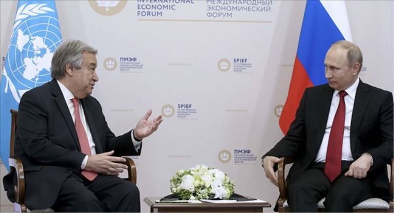 Peskov: Putin ile Guterres ikili işbirliğini konuştu