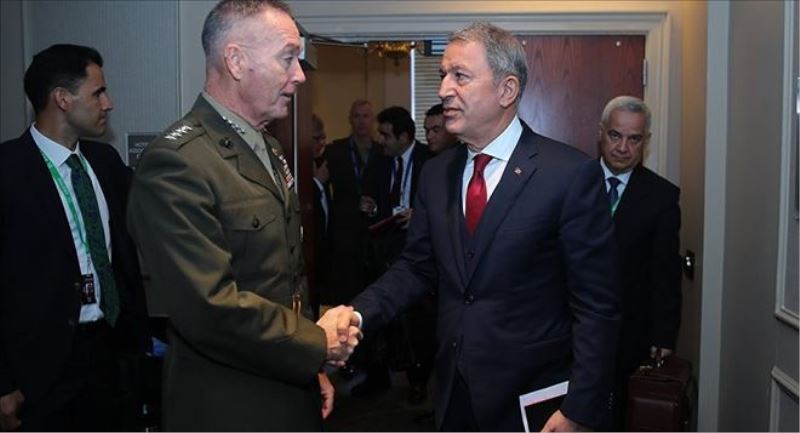 ABD Genelkurmay Başkanı ile görüşen Akar: YPG konusunda uyarılarımızı tekrarladık