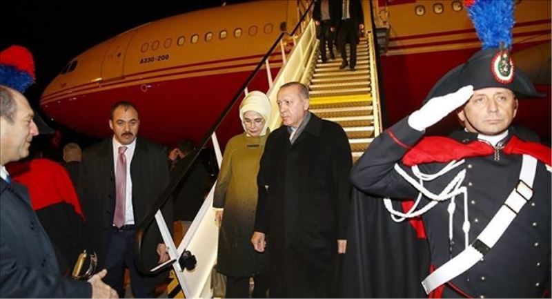 Cumhurbaşkanı Erdoğan Roma´da: Papa Francis ile görüşecek