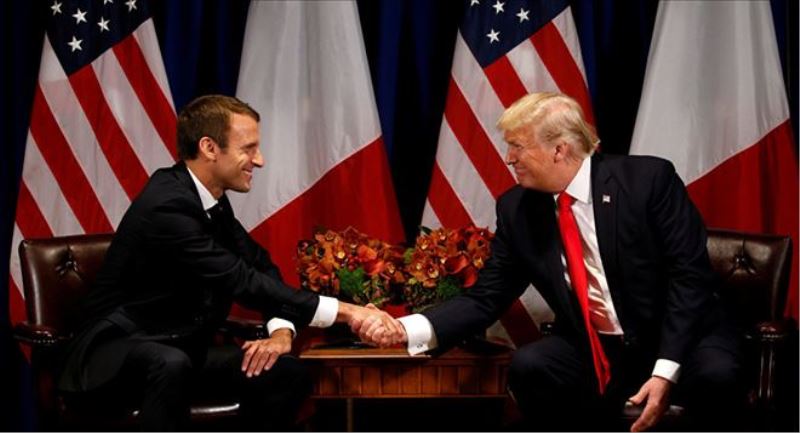 ´Trump ile Macron, Suriye´de IŞİD´in canlanmasını önleme hedefinden hiçbir şeyin bizi uzaklaştırmaması gerektiğinde hemfikir´