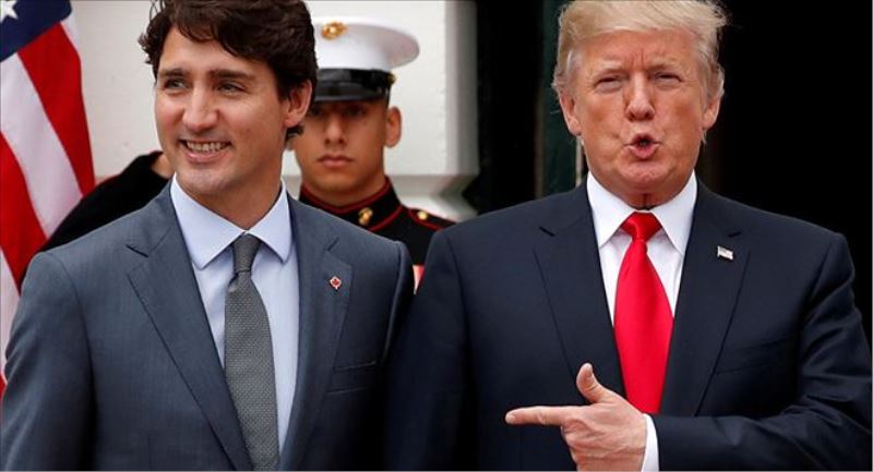 Kanada´ya gümrük duvarını savunan Trump, ´Beyaz Saray´ı yakan siz Kanadalılar değil miydiniz´ dedi