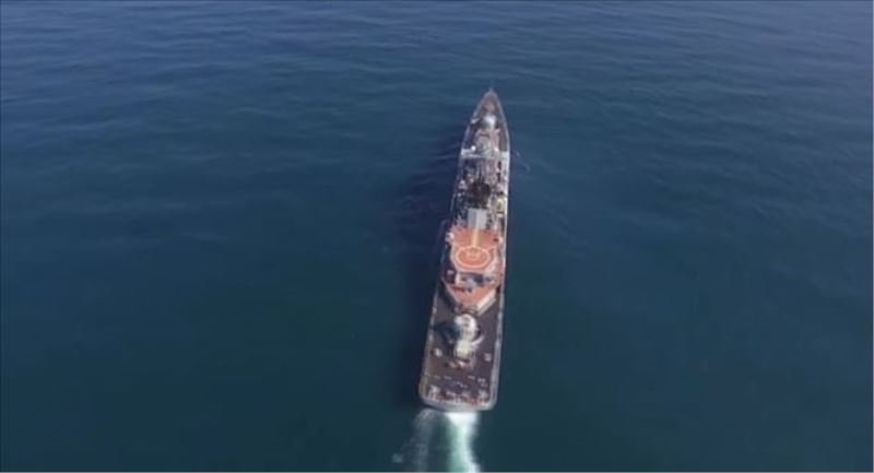 Rus savaş gemileri süpersonik Moskit füzeleri ile belirlenen hedefi imha etti