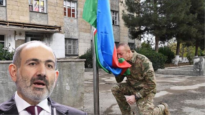 Aliyev´den tarihi görüntüler geldi... Azerbaycan bayrağını göndere çekti.. Paşinyan konuştukça battı! O söz çıldırttı