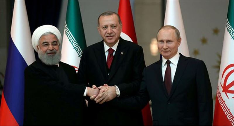Putin, Erdoğan ve Ruhani´den ortak bildiri: Suriye´nin petrol gelirlerine el konması kınandı