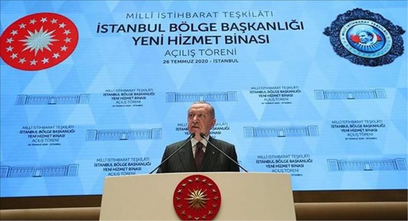 Erdoğan, MİT´in İstanbul´daki yeni hizmet binası açılışına katıldı: Libya´da MİT desteği oyun değiştirici role sahip