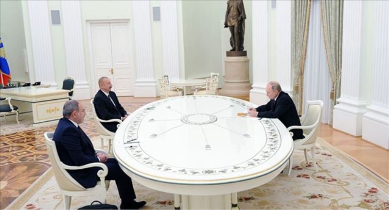Dağlık Karabağ´da ateşkesin ardından Putin, Aliyev ve Paşinyan ilk kez bir araya geldi: Görüşme 4 saat sürdü