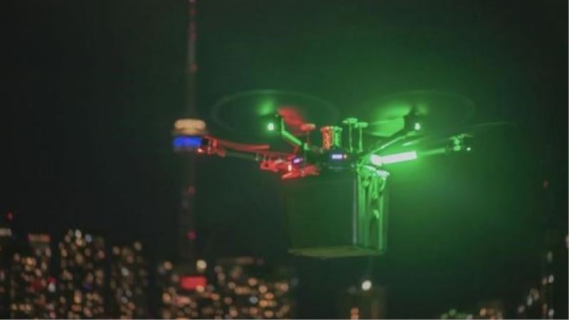 Hastaya nakledilecek akciğer dünyada ilk kez drone ile taşındı