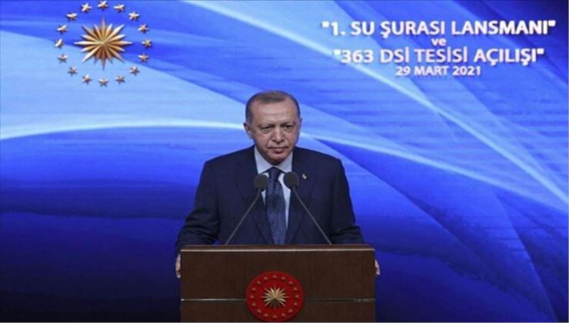 Erdoğan: Suyumuzu korumakla vatanımızı korumak arasında hiçbir fark yok