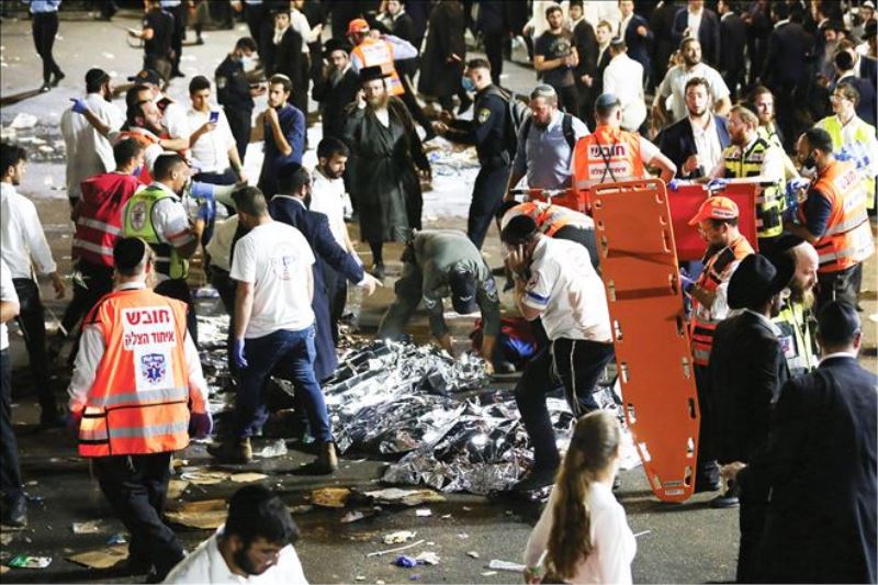 İsrail´de on binlerce aşırı dinci Yahudi´nin bayram kutlaması sırasında izdiham: En az 44 ölü, 103 yaralı
