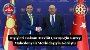 Dışişleri Bakanı Mevlüt Çavuşoğlu Kuzey Makedonyalı Mevkidaşıyla Görüştü