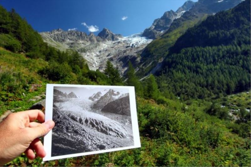 Buzullar eridikçe ortaya çıkan gerçek! Yer: İsviçre Alpleri