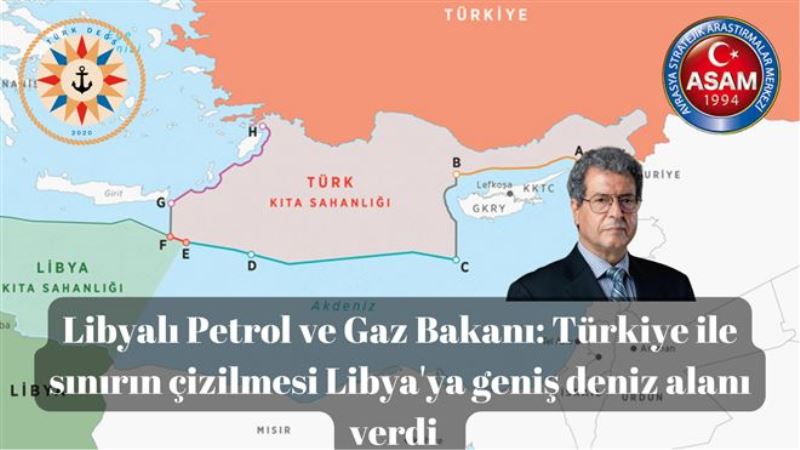 Libyalı Petrol ve Gaz Bakanı: Türkiye ile sınırın çizilmesi Libya´ya geniş deniz alanı verdi