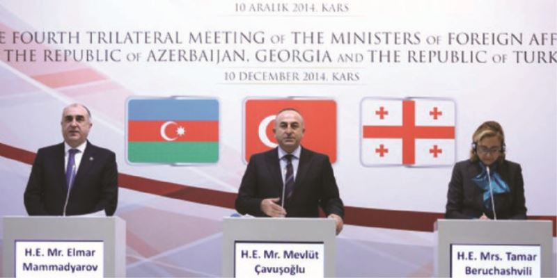 Gürcistan-Azerbaycan-Türkiye Dışişleri Bakanları