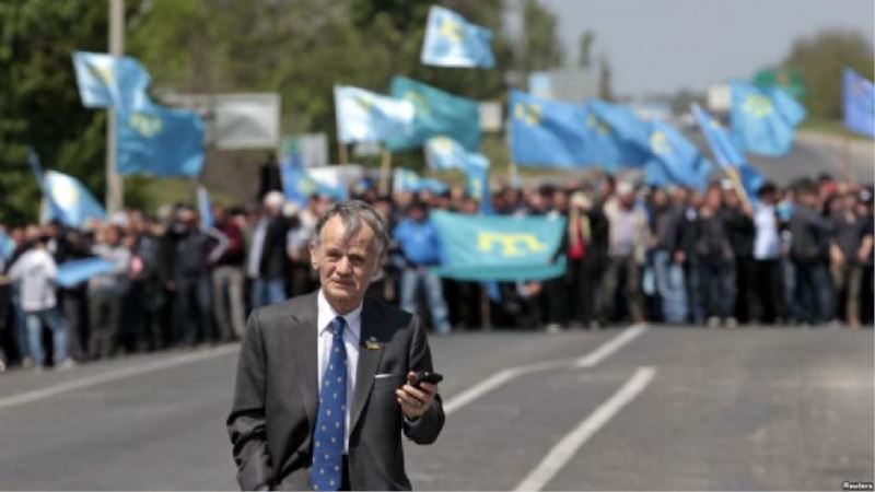 Kırım Tatarları İşgali Protesto Ediyor